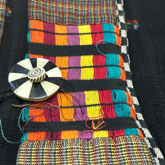 Veranda Wear 100% Cotton Vintage Handwoven Robe Duster Cardigan Medium/Large - Picture 3 of 8